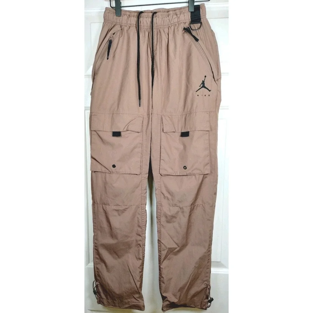 Jordan Jumpman Woven Cargo Pants Men's Size Small Brown Ripstop Utility